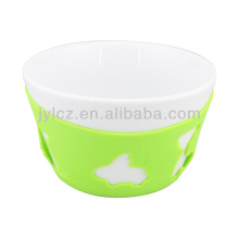 white ceramic salad bowls